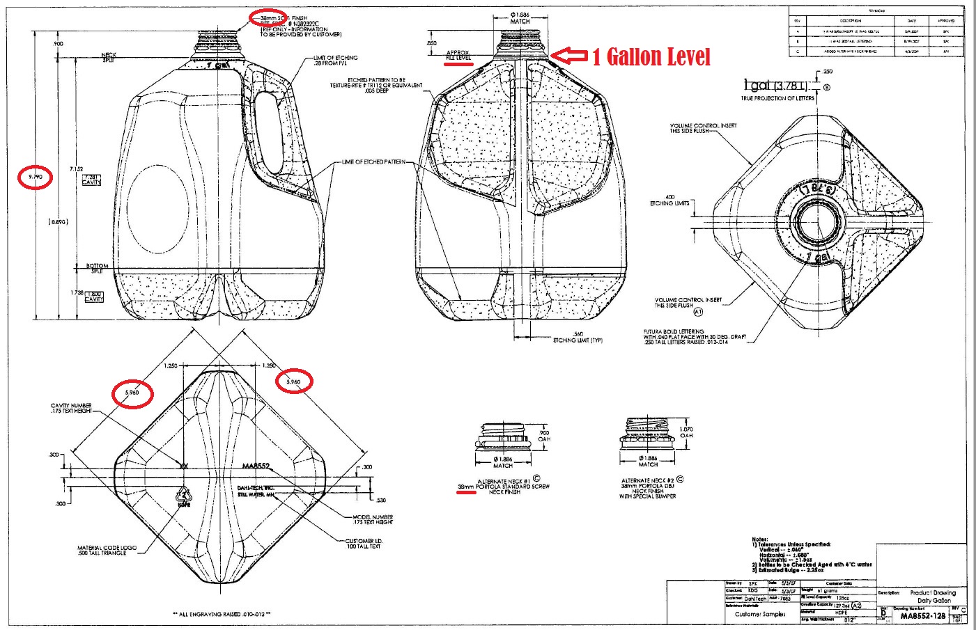 Gallon Plastic Jug Specification Dove Free Spirit