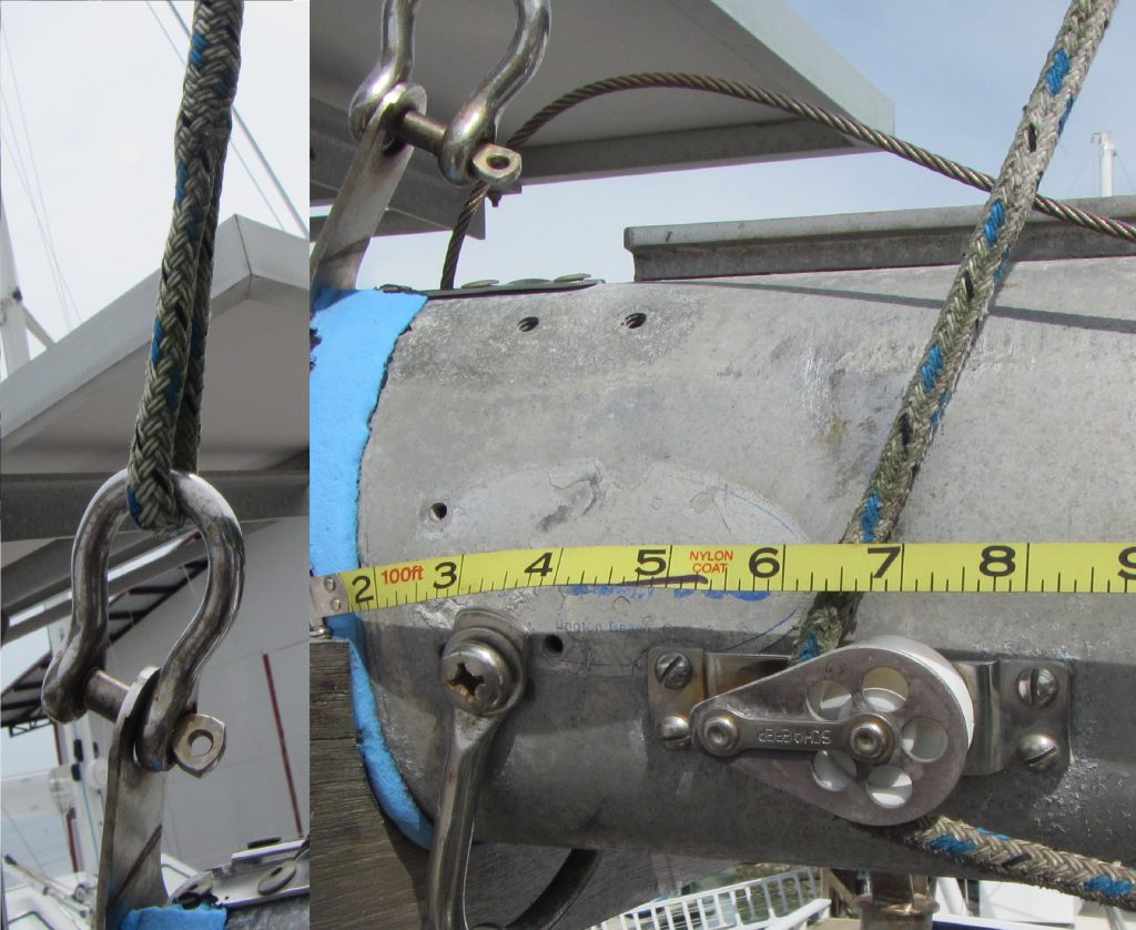 Topping Lift Boom End Connections Dove Free Spirit