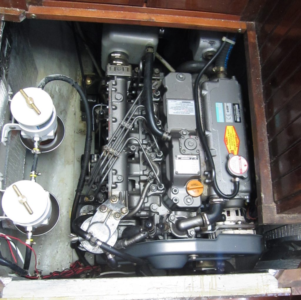 Yanmar 4JH5E Diesel Engine – Top View | Dove Free Spirit