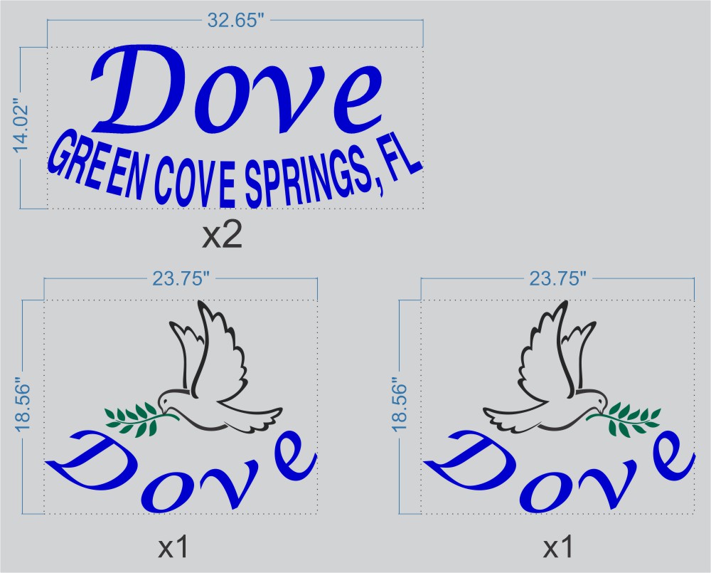 Dove Name Boat Stencils Dove Free Spirit