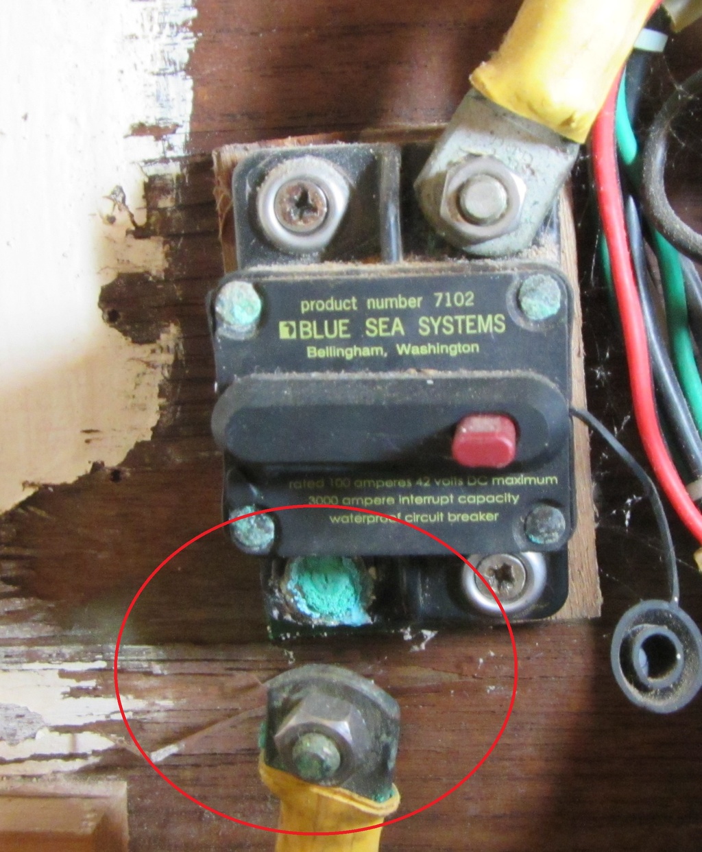 Anchor Windlass Main Circuit Breaker Dove Free Spirit