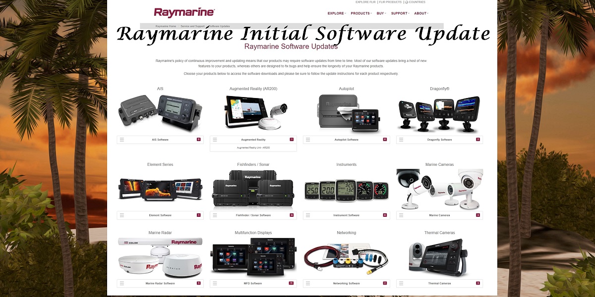 Raymarine Initial Software Update Dove Free Spirit