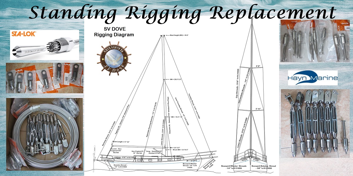 Standing Rigging Replacement Cap Shrouds Dove Free Spirit